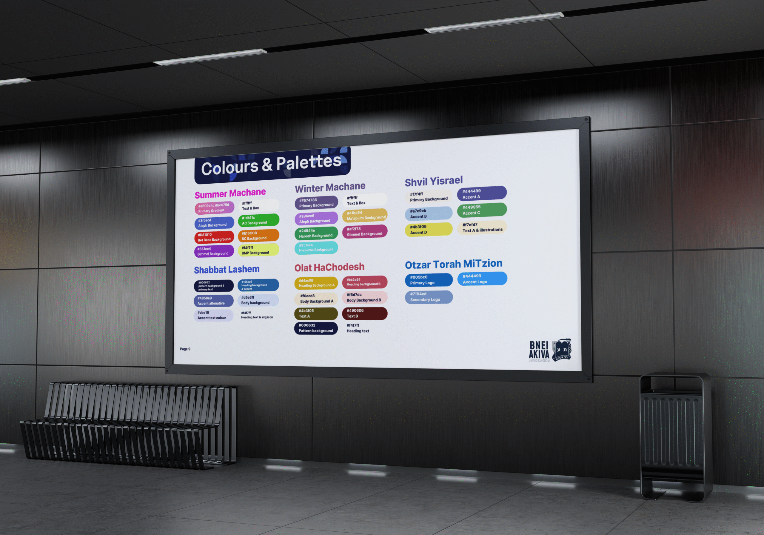 Example of consistent typography in social media